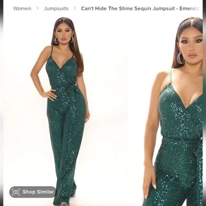 Can't stop the shine sequin jumpsuit